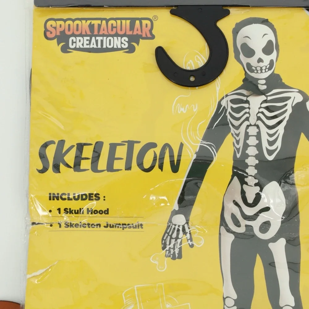 Spooktacular Creations Skeleton Child‎ Halloween Costume Size Large (10-12)